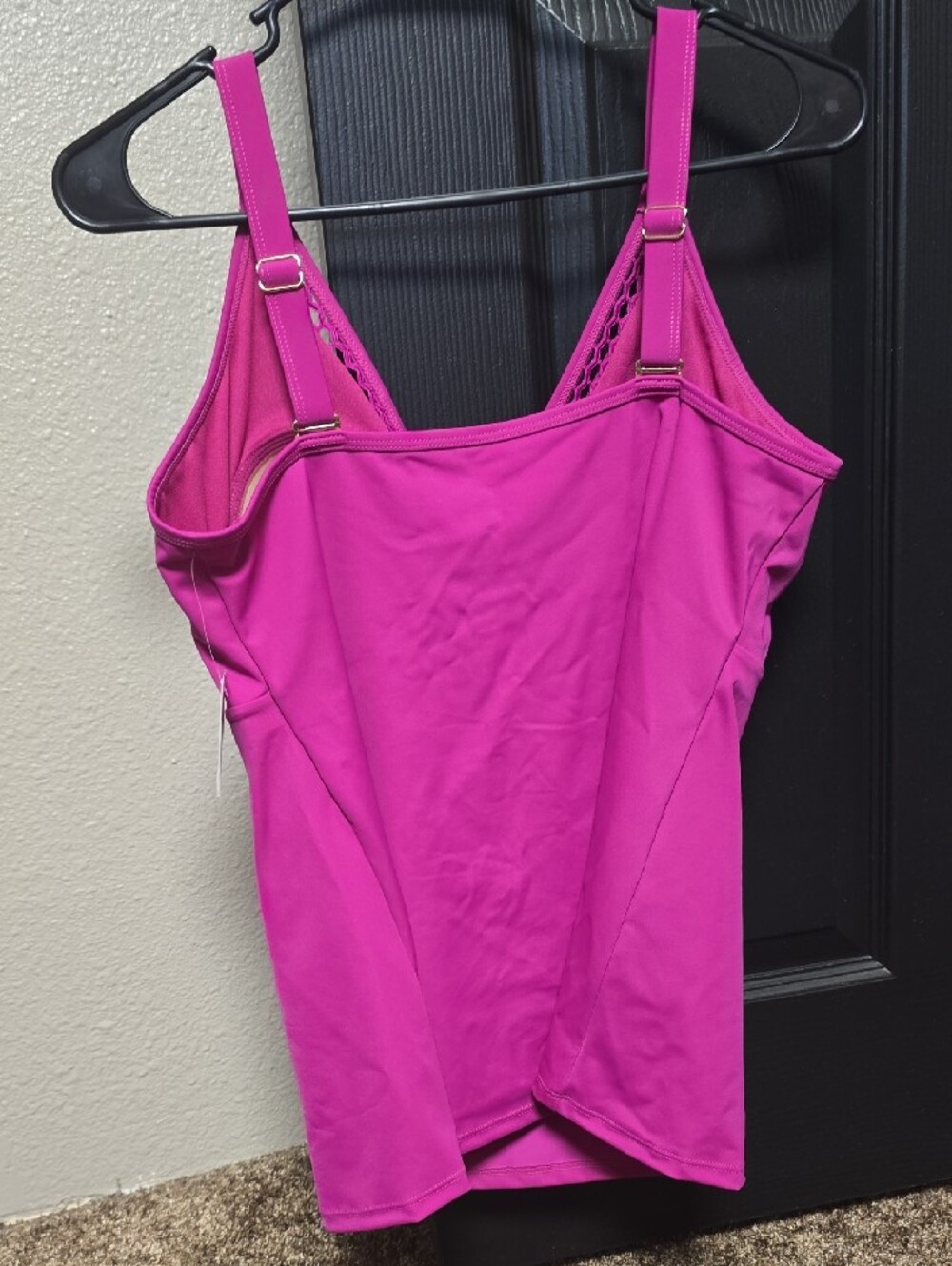 Ruby Ribbon Hot Pink Tankini Top - Picture 3 of 7